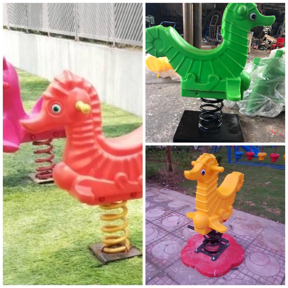 Top 5 mẫu thú nhún lò xo được lắp đặt nhiều tại các khu vui chơi trẻ em